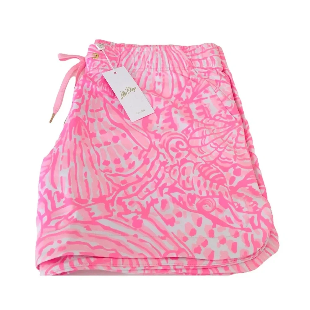 Lilly Pulitzer Kylar 5” Shorts-Pelican Pink Sea Cups-NWT - Picture 9 of 10